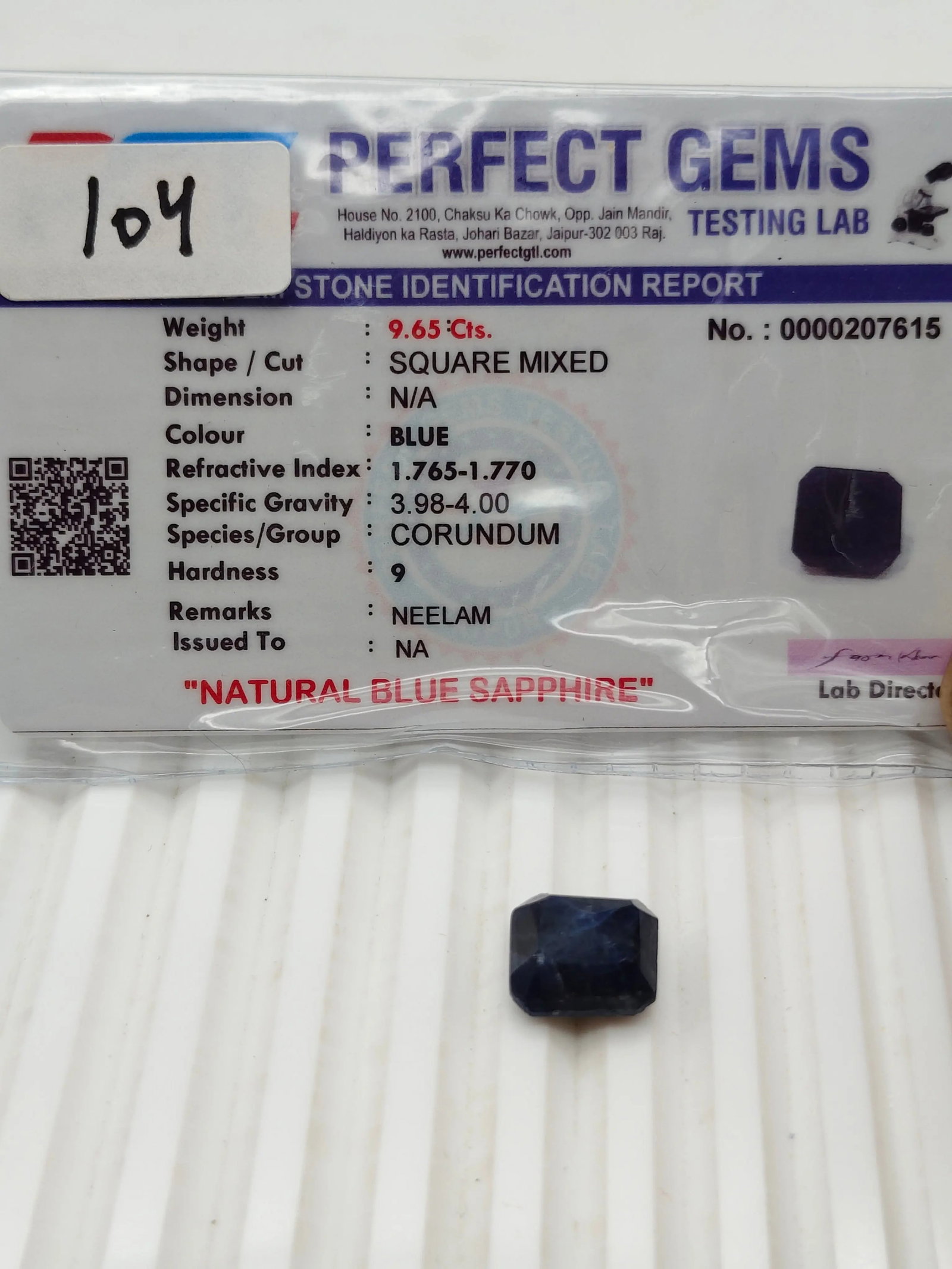 Exceptional Quality SQUARE MIXED BLUE SAPPHIRE, BLUE COLORED, INDIAN GEMSTONE, WEIGHT 9.65 CTS: ABC Rugs, Kilims & Jewelry offers internationally certified and verified pieces, with documentation provided by trusted gemological institutions, manufacturers, and industry professionals. At ABC