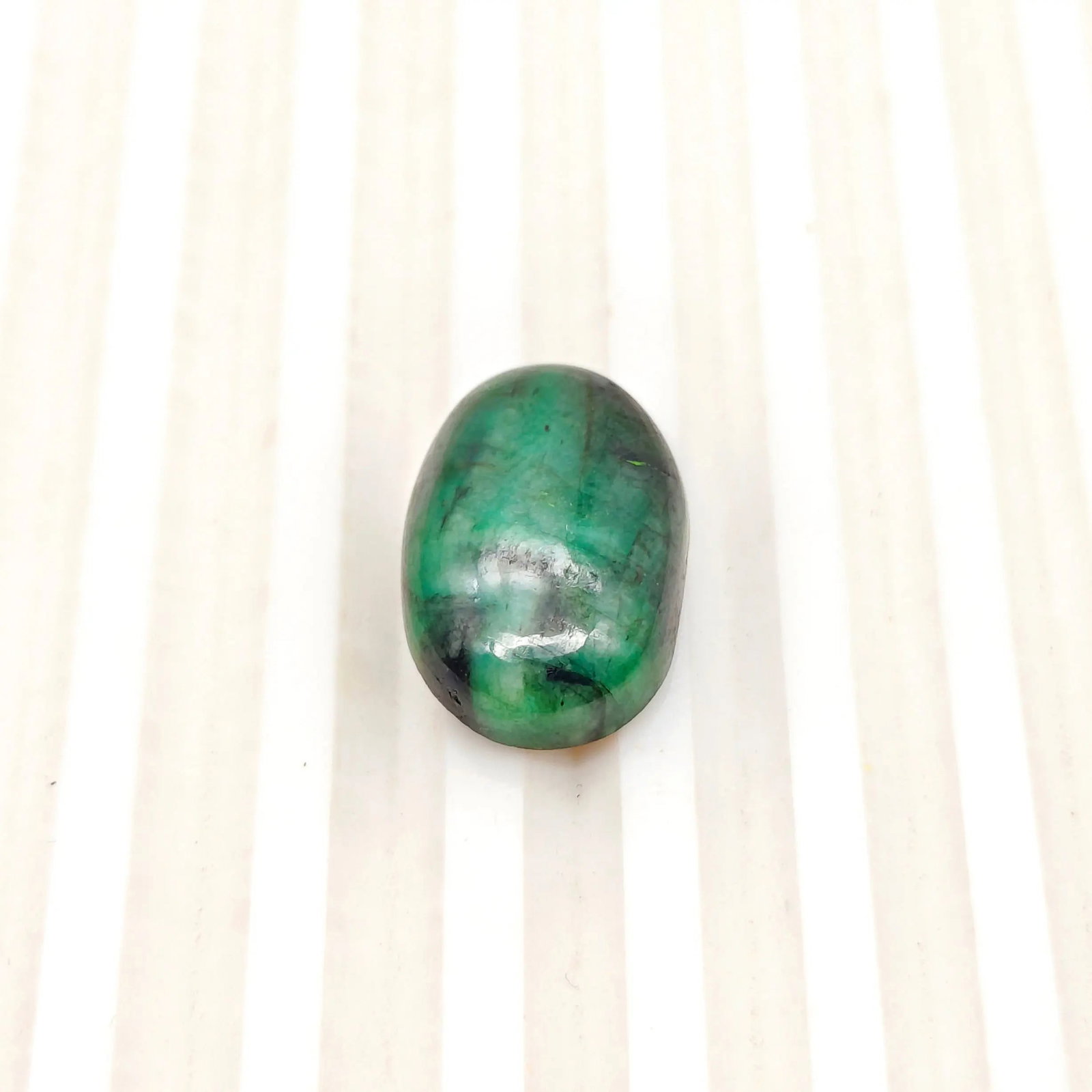 Exceptional Quality OVAL CABOCHON EMERALD, GREEN COLORED, INDIAN GEMSTONE, WEIGHT 16.75 CTS: ABC Rugs, Kilims & Jewelry offers internationally certified and verified pieces, with documentation provided by trusted gemological institutions, manufacturers, and industry professionals. At ABC 