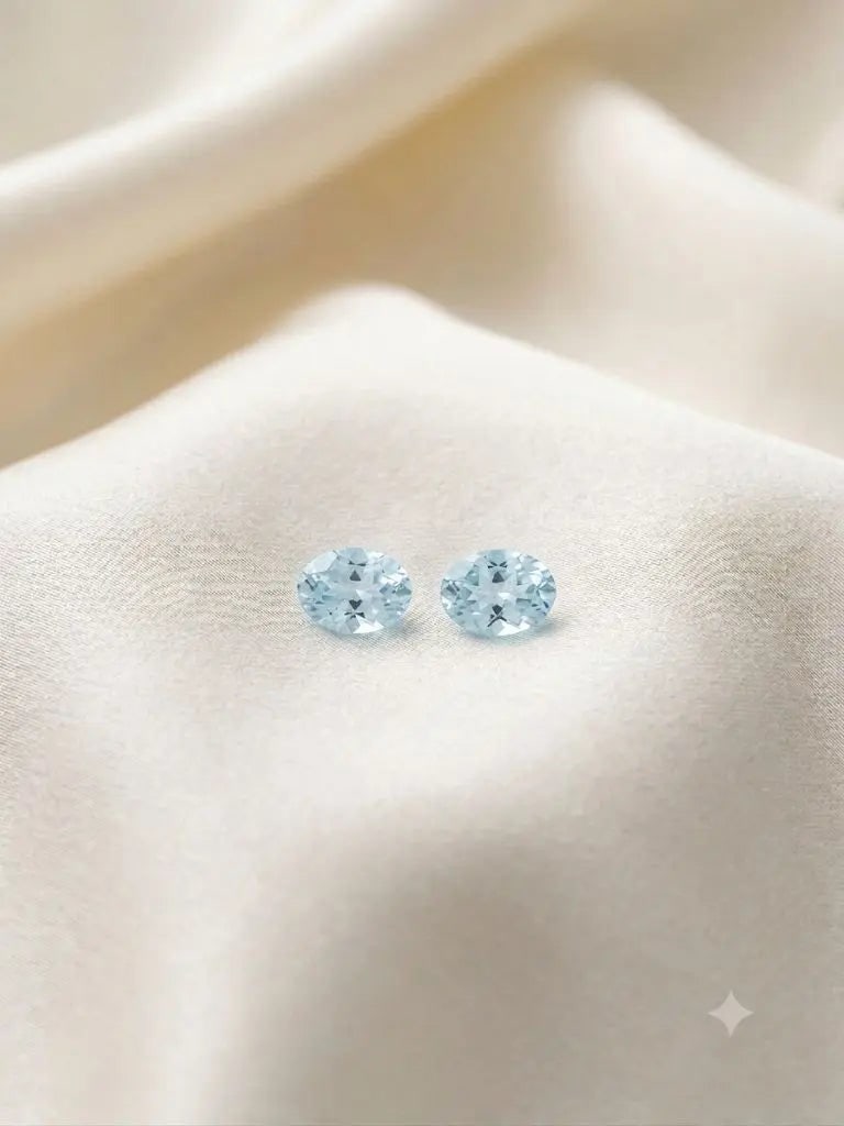 Exceptional Quality Aquamarine, Oval Shaped, lite Blue Colored, Weight 0.30Ct.,Dimensions 5x3mm.: ABC Rugs, Kilims & Jewelry offers internationally certified and verified pieces, with documentation provided by trusted gemological institutions, manufacturers, and industry professionals. At ABC 