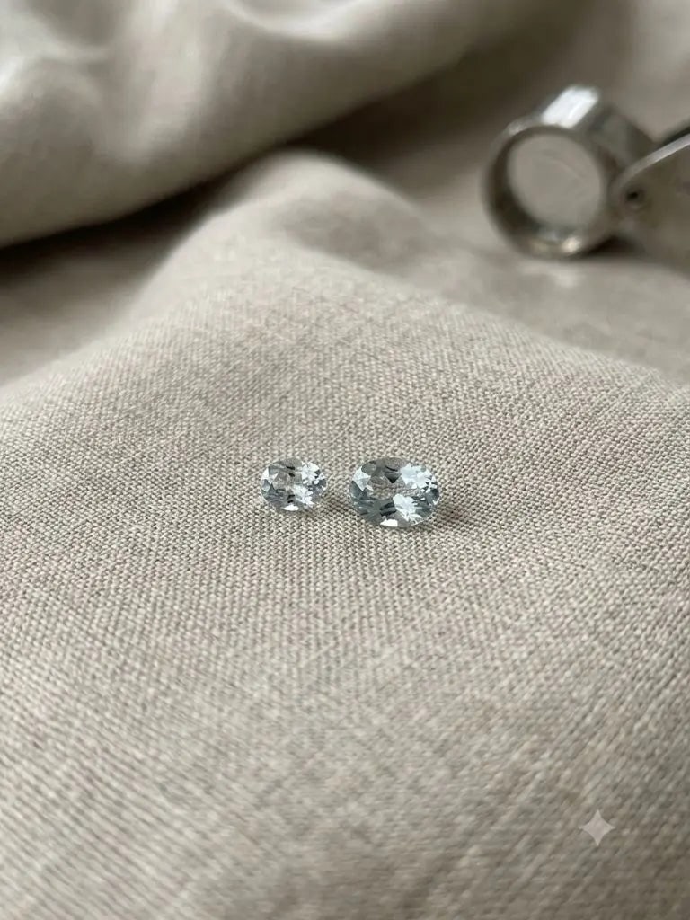 Exceptional Quality Aquamarine, Oval Shaped, lite Blue Colored, Weight 0.30Ct.,Dimensions 5x3mm.: ABC Rugs, Kilims & Jewelry offers internationally certified and verified pieces, with documentation provided by trusted gemological institutions, manufacturers, and industry professionals. At ABC 