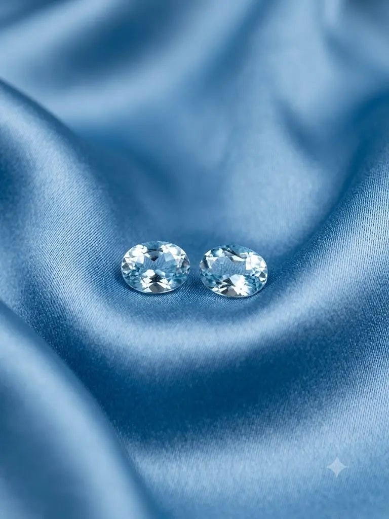 Exceptional Quality Aquamarine, Oval Shaped, lite Blue Colored, Weight 0.29CT.,Dimensions 5x3mm.: ABC Rugs, Kilims & Jewelry offers internationally certified and verified pieces, with documentation provided by trusted gemological institutions, manufacturers, and industry professionals. At ABC 