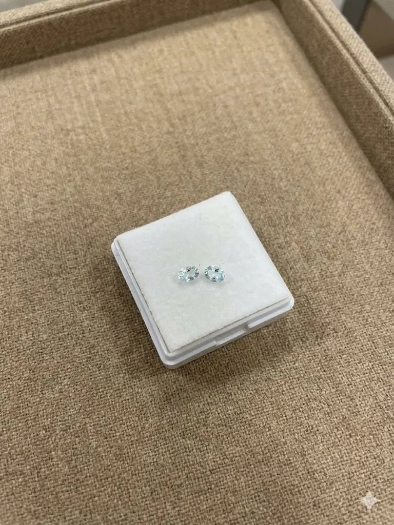 Exceptional Quality Aquamarine, Oval Shaped, lite Blue Colored, Weight 0.29Ct.,Dimensions 5x3mm.: ABC Rugs, Kilims & Jewelry offers internationally certified and verified pieces, with documentation provided by trusted gemological institutions, manufacturers, and industry professionals. At ABC 
