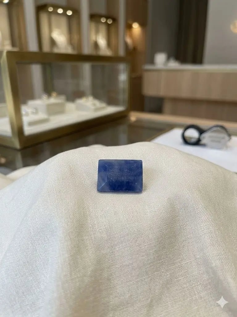 Exceptional Quality Sapphire, Rectangular/Mixed Shaped, Blue Semi-Transparent Colored, Weight: ABC Rugs, Kilims & Jewelry offers internationally certified and verified pieces, with documentation provided by trusted gemological institutions, manufacturers, and industry professionals. At ABC