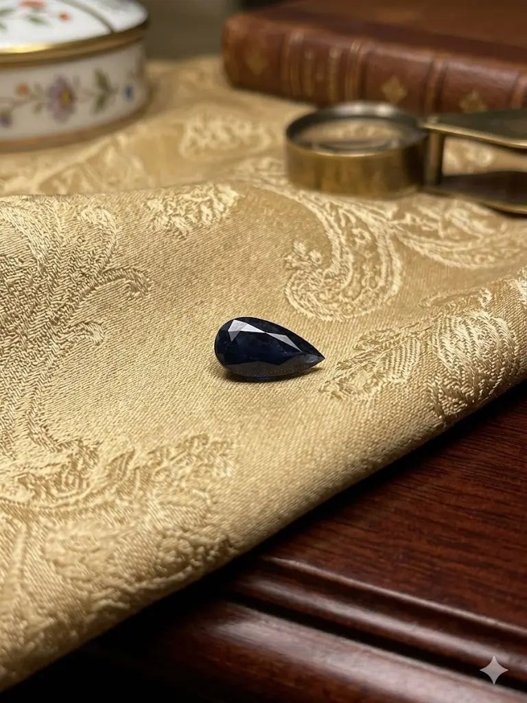Exceptional Quality Sapphire, Pear Shaped, Blue semi-Transparent Colored, Weight 6.70Ct.,Gravity: ABC Rugs, Kilims & Jewelry offers internationally certified and verified pieces, with documentation provided by trusted gemological institutions, manufacturers, and industry professionals. At ABC