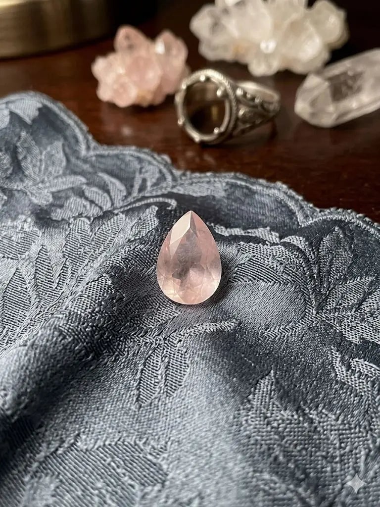 Exceptional Quality Quartz, pear Shaped, Pink Semi-Transparent Colored, Weight 5Ct.,Gravity 2.63-268: ABC Rugs, Kilims & Jewelry offers internationally certified and verified pieces, with documentation provided by trusted gemological institutions, manufacturers, and industry professionals. At ABC