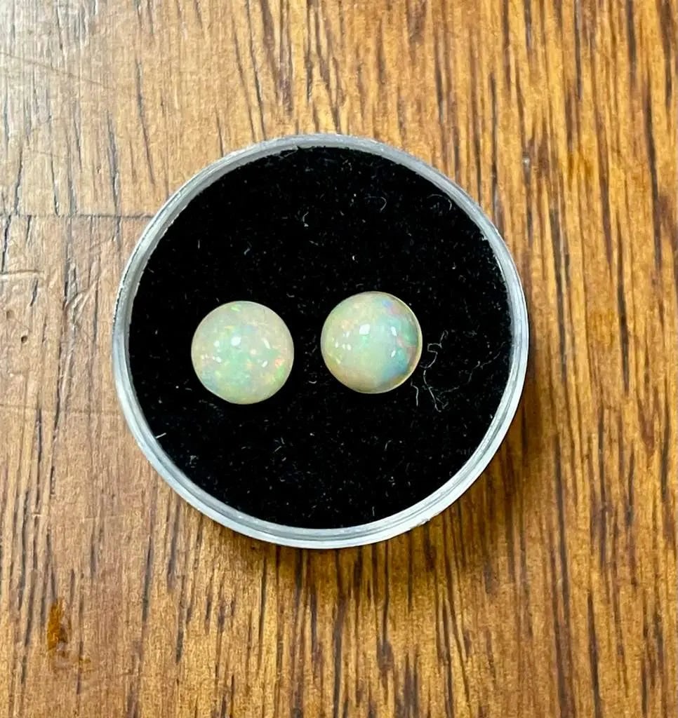 Exceptional Quality Ethiopian Opal Gemstone (2.17 Carats 2 Pieces), Milky White Color Item#20,: ABC Rugs, Kilims & Jewelry offers internationally certified and verified pieces, with documentation provided by trusted gemological institutions, manufacturers, and industry professionals. At ABC 