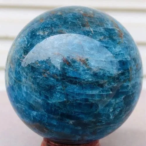 Exceptional Quality 452g blue apatite ball sphere quartz crystal mineral healing, Gem174 (1 of 1)