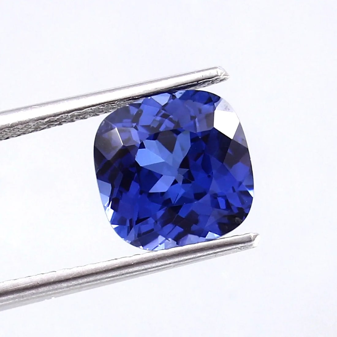 Exceptional Quality 9x9 MM Flawless Ceylon Blue Sapphire Loose Cushion Gemstone Cut, Gem227 (1 of 1)