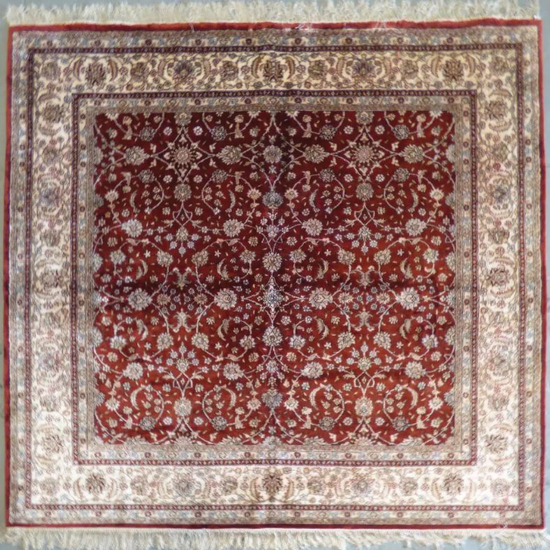 One Of The Kind Hand Made Turkish Silk design rugs size 6'2 x 5'10" Abc-Silk-TK008: Hand Made Turkish Silk design rugs Abc-Silk-TK007-Blue Turkish Silk rugs are among the rugs with the most diversity, both with respect to the type of weave, quality and density of knots, variation in 