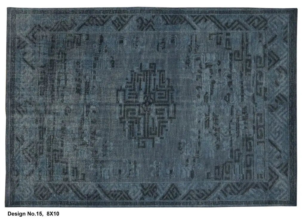 Hand knotted Indian Modern Rug 8'0" x 10'0": Hand knotted and meticulously crafted by Indian artisans, this stunning Indian Hand Knotted Area Rug will invite quality and beauty into your home, office or outdoor space. ABC Rugs Kilims takes pride