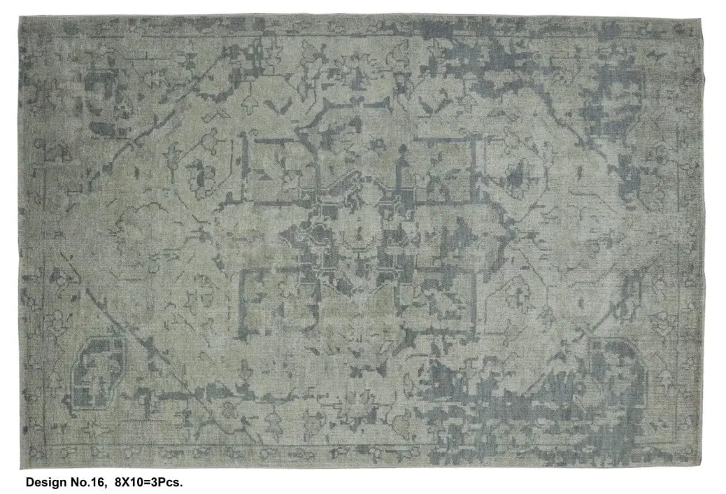 Hand knotted Indian Modern Rug 8'0" x 10'0": Hand knotted and meticulously crafted by Indian artisans, this stunning Indian Hand Knotted Area Rug will invite quality and beauty into your home, office or outdoor space. ABC Rugs Kilims takes pride