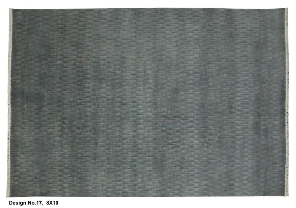 Hand knotted Indian Modern Rug 8'0" x 10'0": Hand knotted and meticulously crafted by Indian artisans, this stunning Indian Hand Knotted Area Rug will invite quality and beauty into your home, office or outdoor space. ABC Rugs Kilims takes pride