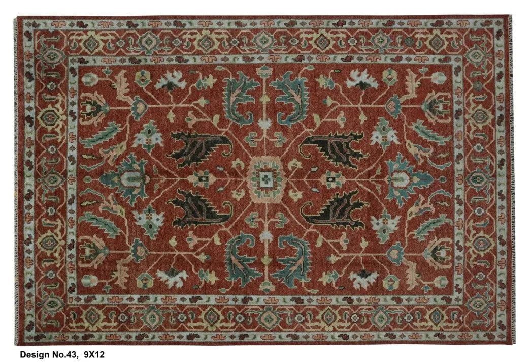 Hand knotted Indian Modern Rug 9'0" x 12'0": Hand knotted and meticulously crafted by Indian artisans, this stunning Indian Hand Knotted Area Rug will invite quality and beauty into your home, office or outdoor space. ABC Rugs Kilims takes pride
