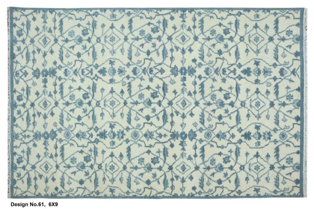 Hand knotted Indian Modern Rug 6'0" x 9'0": Hand knotted and meticulously crafted by Indian artisans, this stunning Indian Hand Knotted Area Rug will invite quality and beauty into your home, office or outdoor space. ABC Rugs Kilims takes pride