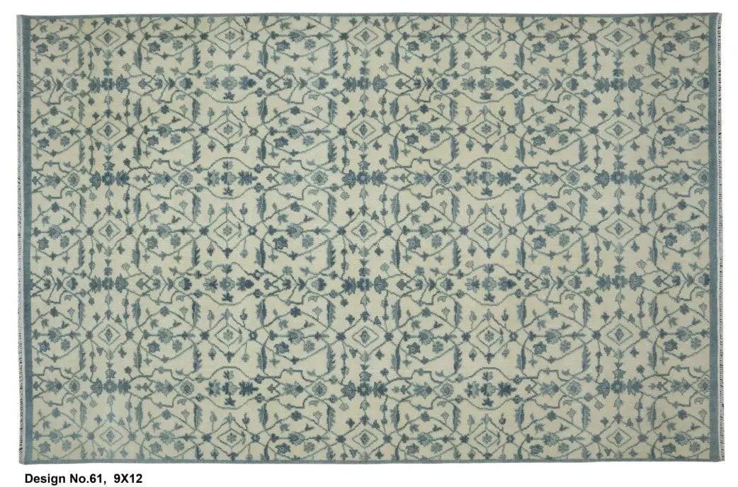 Hand knotted Indian Modern Rug 9'0" x 12'0": Hand knotted and meticulously crafted by Indian artisans, this stunning Indian Hand Knotted Area Rug will invite quality and beauty into your home, office or outdoor space. ABC Rugs Kilims takes pride