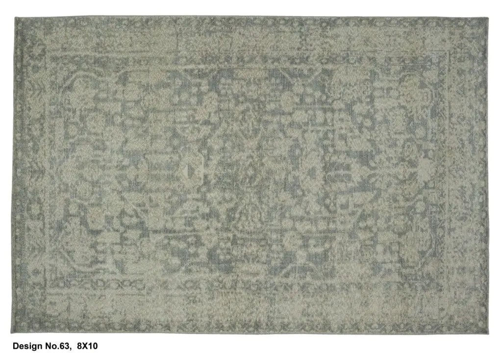 Hand knotted Indian Modern Rug 8'0" x 10'0": Hand knotted and meticulously crafted by Indian artisans, this stunning Indian Hand Knotted Area Rug will invite quality and beauty into your home, office or outdoor space. ABC Rugs Kilims takes pride