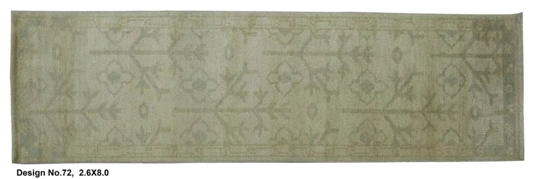 Hand knotted Indian Modern Rug 2'6" x 8'0": Hand knotted and meticulously crafted by Indian artisans, this stunning Indian Hand Knotted Area Rug will invite quality and beauty into your home, office or outdoor space. ABC Rugs Kilims takes pride