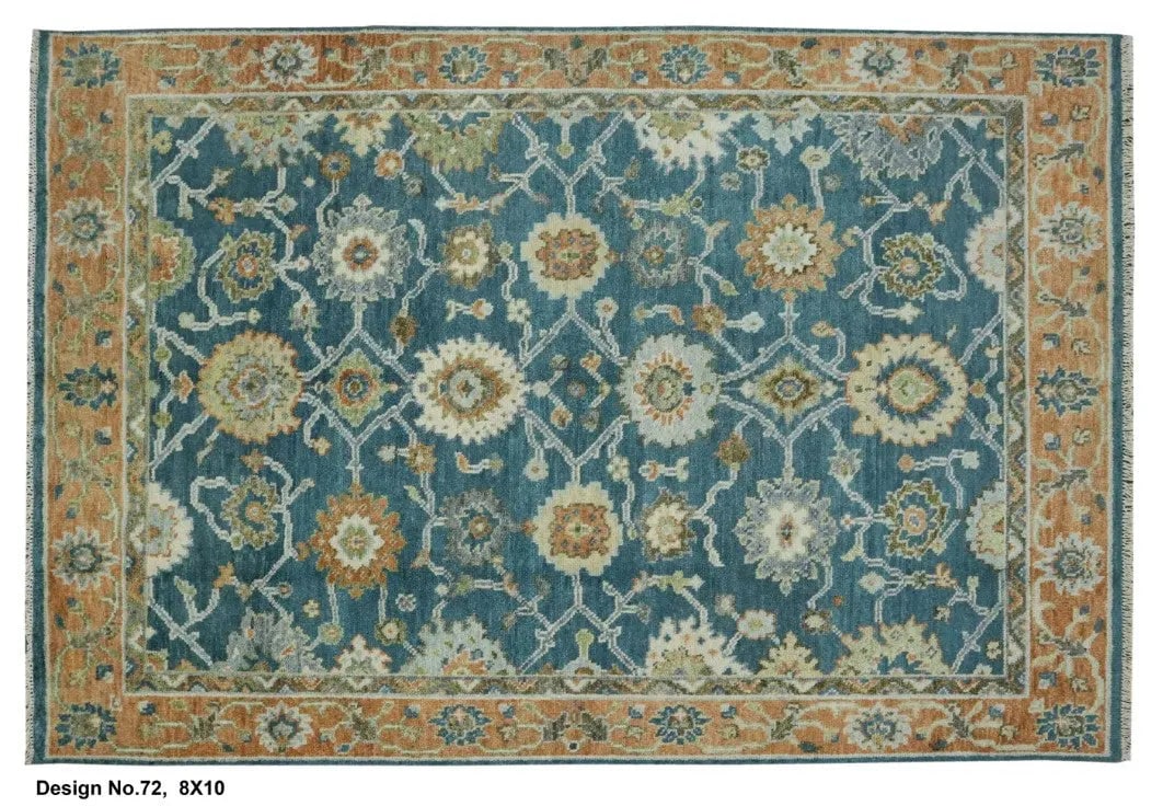 Hand knotted Indian Modern Rug 8'0" x 10'0": Hand knotted and meticulously crafted by Indian artisans, this stunning Indian Hand Knotted Area Rug will invite quality and beauty into your home, office or outdoor space. ABC Rugs Kilims takes pride