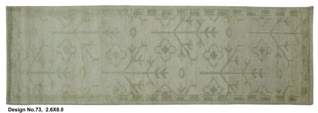 Hand knotted Indian Modern Rug 2'6" x 8'0": Hand knotted and meticulously crafted by Indian artisans, this stunning Indian Hand Knotted Area Rug will invite quality and beauty into your home, office or outdoor space. ABC Rugs Kilims takes pride