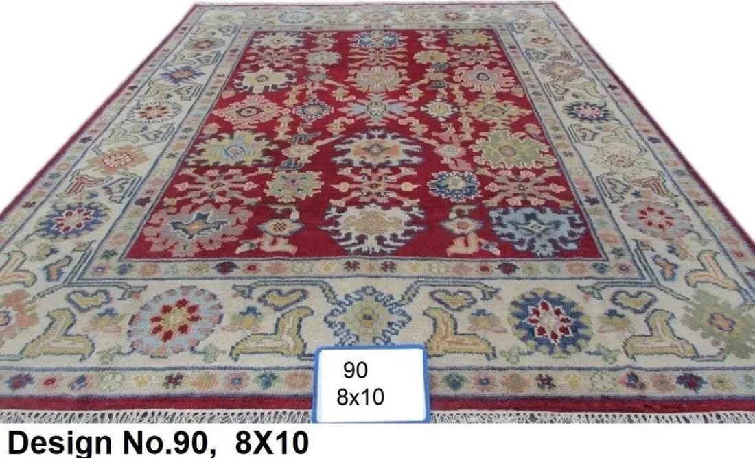 Hand knotted Indian Modern Rug 8'0" x 10'0": Hand knotted and meticulously crafted by Indian artisans, this stunning Indian Hand Knotted Area Rug will invite quality and beauty into your home, office or outdoor space. ABC Rugs Kilims takes pride