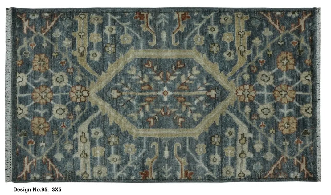 Hand knotted Indian Modern Rug 3'0" x 5'0" (1 of 1)