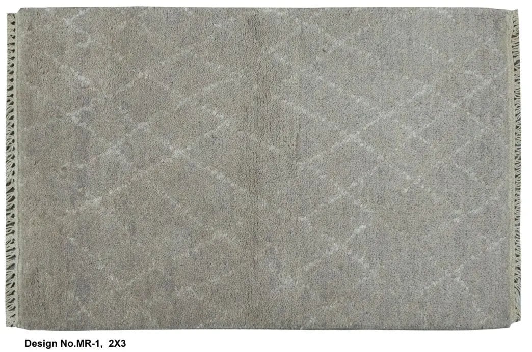 Hand knotted Indian Modern Rug 2'0" x 3'0": Hand knotted and meticulously crafted by Indian artisans, this stunning Indian Hand Knotted Area Rug will invite quality and beauty into your home, office or outdoor space. ABC Rugs Kilims takes pride