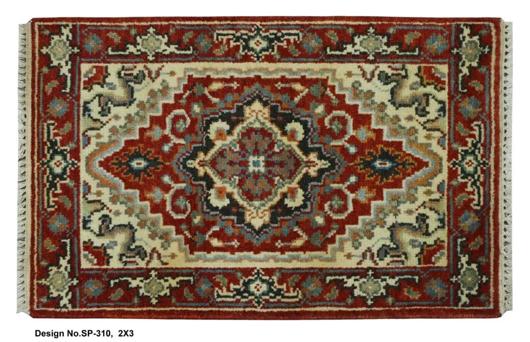 Hand knotted Indian Modern Rug 2'0" x 3'0": Hand knotted and meticulously crafted by Indian artisans, this stunning Indian Hand Knotted Area Rug will invite quality and beauty into your home, office or outdoor space. ABC Rugs Kilims takes pride