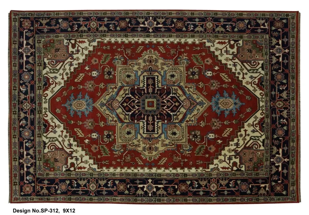 Hand knotted Indian Modern Rug 9'0" x 12'0": Hand knotted and meticulously crafted by Indian artisans, this stunning Indian Hand Knotted Area Rug will invite quality and beauty into your home, office or outdoor space. ABC Rugs Kilims takes pride