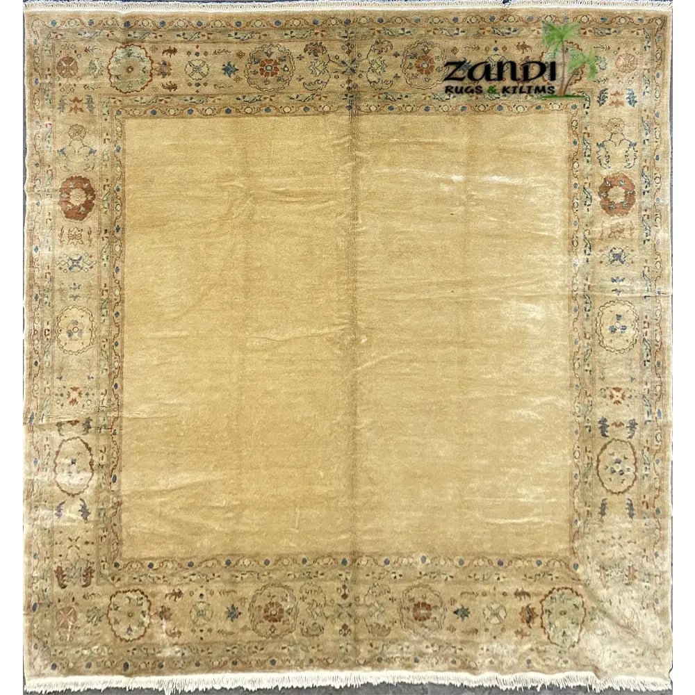 Hand Knotted One Of The Kind Peshawar And Khotan Rug 5'8" x 10'3" Pes_Kho_03: ABC Rugs Kilims Collection Hand Knotted Pakistani New Design Rug Size 5'8''X10'3'' (Cream) Hand knotted and meticulously crafted by Pakistan artisans, this stunning Pakistan Hand Knotted Area Rug will