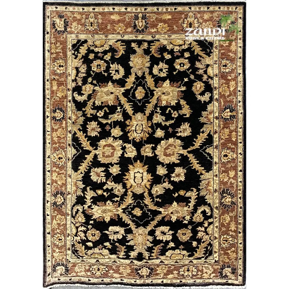 Hand Knotted One Of The Kind Peshawar And Khotan Rug 5'8" x 7'8" Pes_Kho_51 (1 of 1)