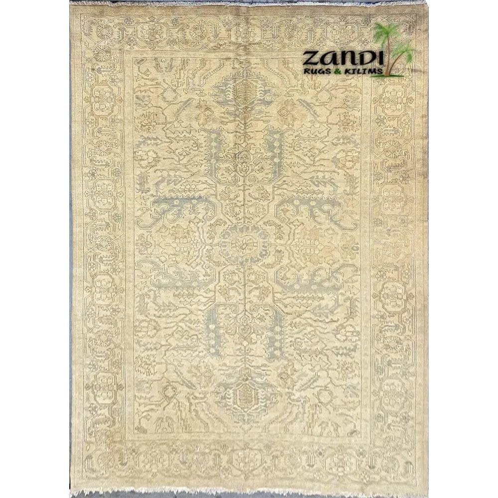 One Of The Kind Indian Hand-Knotted Rug 9'6" x 13'8": ABC Rugs Kilims Collection Hand Knotted Indian Design Rug Size 9'6''X13'8'' (Abcz_7970) (Rr10134) (Cream, Gray) Turkish rugs are among the rugs with the most diversity, both with respect to the type o