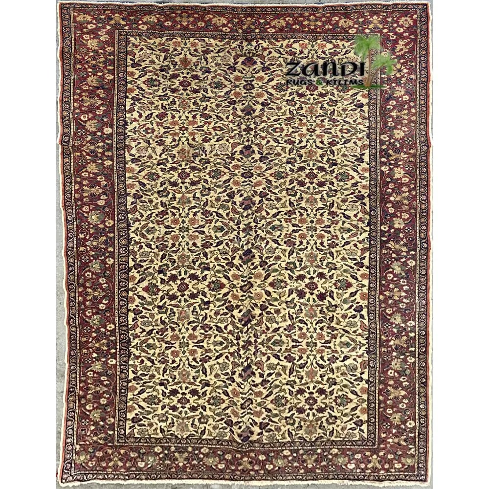 One Of The Kind Turkish Hand-Knotted Rug 9'11" x 6'6": ABC Rugs Kilims Collection Hand Knotted Turkish Rug Size 9'11X6'6 Abcz_Tk010 (Rr10348) (Cream, Brown) Turkish rugs are among the rugs with the most diversity, both with respect to the type of weave, q