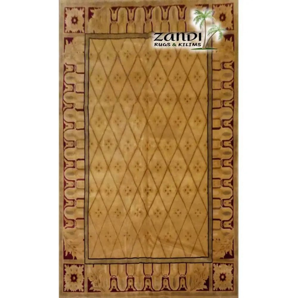 One Of The Kind Indian Hand-Knotted Rug 11'5"X8'8": ABC Rugs Kilims Collection Hand Knotted Modern Wool Indian Rug Size 11'5X8'8 (Gr15198) (Abcr15198) (Camel) Hand knotted and meticulously crafted by Indian artisans, this stunning Indian Hand Knotted A