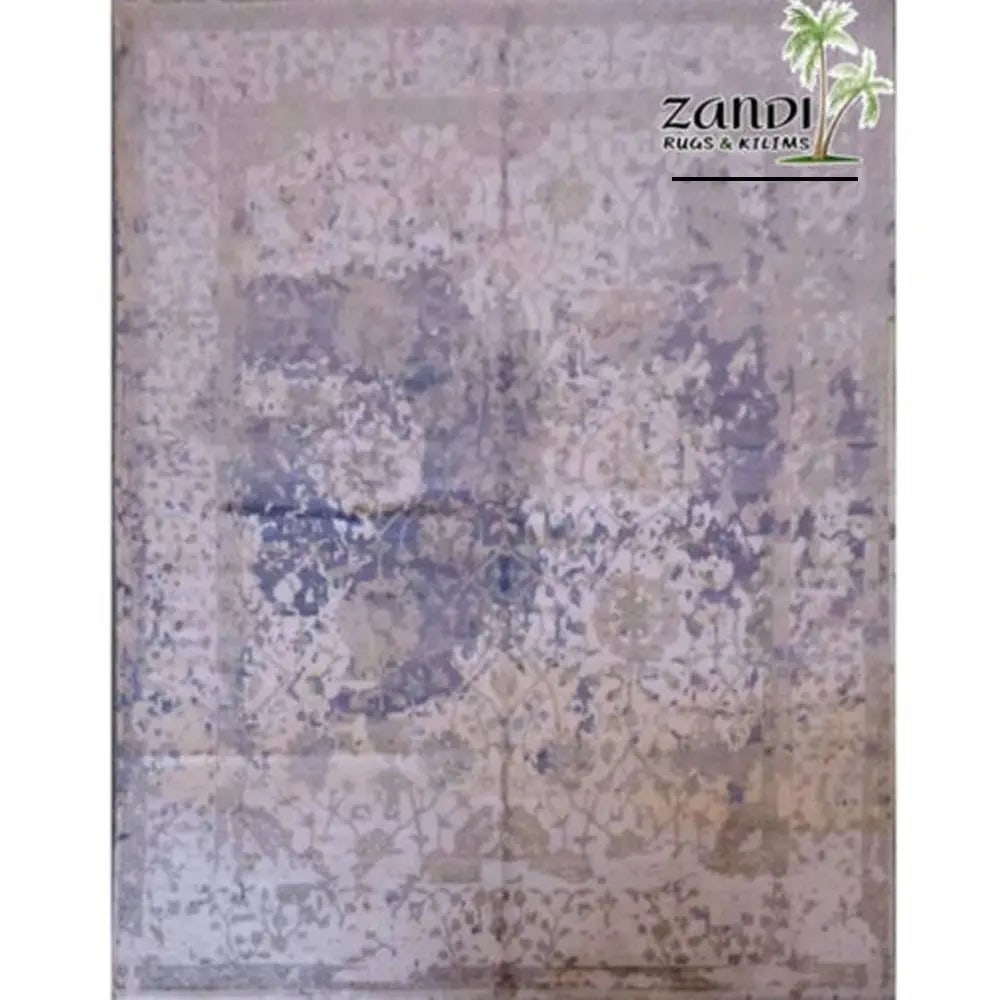 One Of The Kind Indian Modern Design Rug 12'3"X8'10": ABC Rugs Kilims Collection Hand Knotted Modern Wool/ Silk Indian Rug Size 12'3X8'10 (Gr15995) (Multi Color) Hand knotted and meticulously crafted by Indian artisans, this stunning Indian Hand Knotted 
