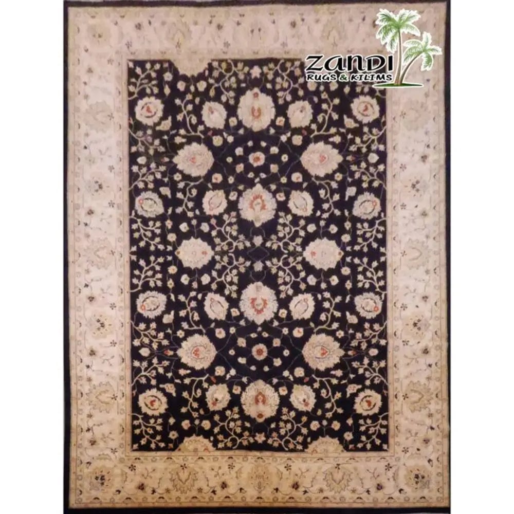 Hand Knotted One Of The Kind Peshawar And Khotan Rug 17'80" x 12'11" Pes_Kho_125: ABC Rugs Kilims Collection Hand Knotted Wool/ Cotton Pakistani Rug Size 17'80X12'11 (Gr15915) (Abcr14762283) (Black, Gold) Hand knotted and meticulously crafted by Pakistan artisans, this stunning Pak