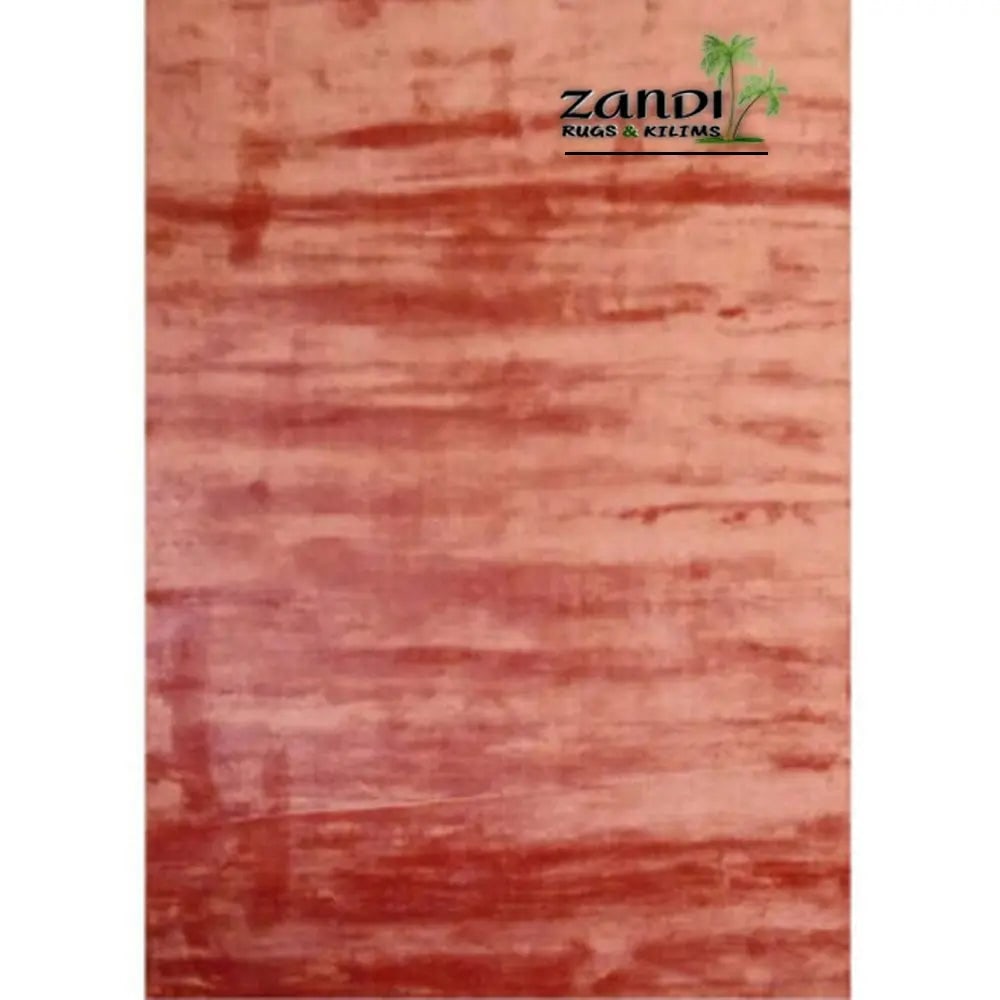 One Of The Kind Indian Modern Design Rug 8'1"X 5'1": ABC Rugs Kilims Collection Hand Knotted Indian Faux Silk Rug Size 8'1X 5'1 (Gr16697) (Abcr16697A) (Red, Rust) Hand knotted and meticulously crafted by Indian artisans, this stunning Indian Hand Knotte