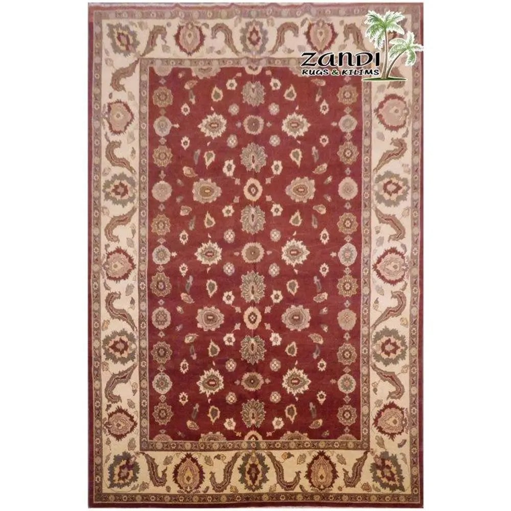 Hand Knotted One Of The Kind Peshawar And Khotan Rug 12'9" x 9'3" Pes_Kho_130: ABC Rugs Kilims Collection Afghani Hand Knotted Wool/Cotton Rugs 12'9X9'3 (Rr15106) (Red, Camel) Hand knotted and meticulously crafted by Afghan artisans, this stunning Afghani Rug Hand Knotted Area R
