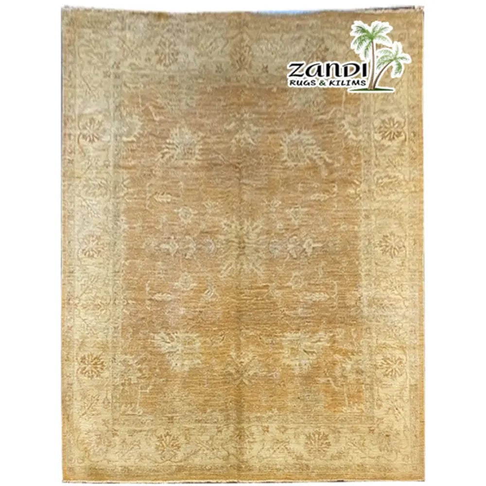 Hand Knotted One Of The Kind Peshawar And Khotan Rug 8' x 9'11" Pes_Kho_143: ABC Rugs Kilims Collection Pakistani Peshawar Wool Rug Size 8'X9'11 (Gr10190) (Abcr12094) (Camel) Hand knotted and meticulously crafted by Pakistan artisans, this stunning Pakistan Hand Knotted Area R