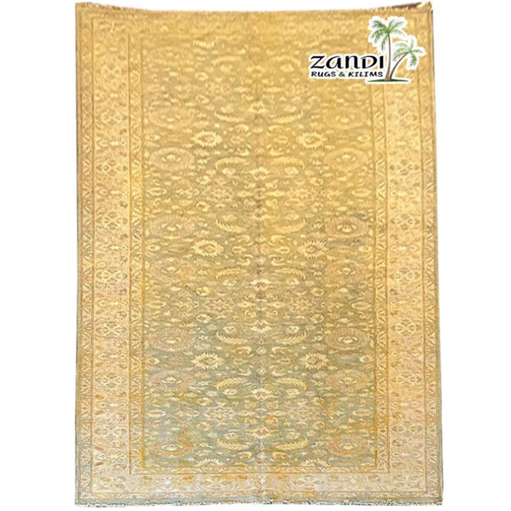 Hand Knotted One Of The Kind Peshawar And Khotan Rug 18' x 8' Pes_Kho_149: ABC Rugs Kilims Collection Pakistani Hand Woven Oriental Rug Size 18'X8' (Gr10128) (Gold) Hand knotted and meticulously crafted by Pakistan artisans, this stunning Pakistan Hand Knotted Area Rug will 