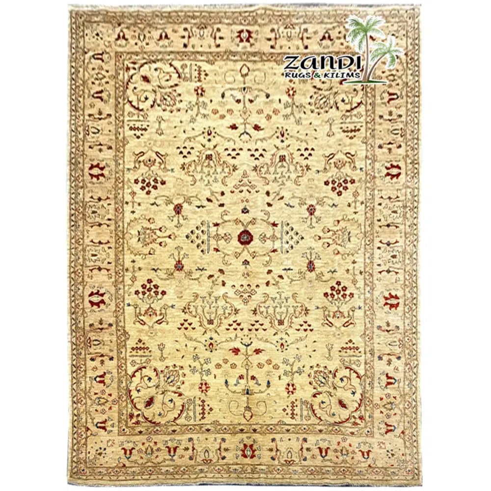 One Of The Kind Indian Hand-Knotted Rug 9" x 13": ABC Rugs Kilims Collection Premium Quality Indian Hand Knotted Wool Rug Size 9X13 (Gr10134) (Abcr-7970) (Cream, Brown) Turkish rugs are among the rugs with the most diversity, both with respect to the