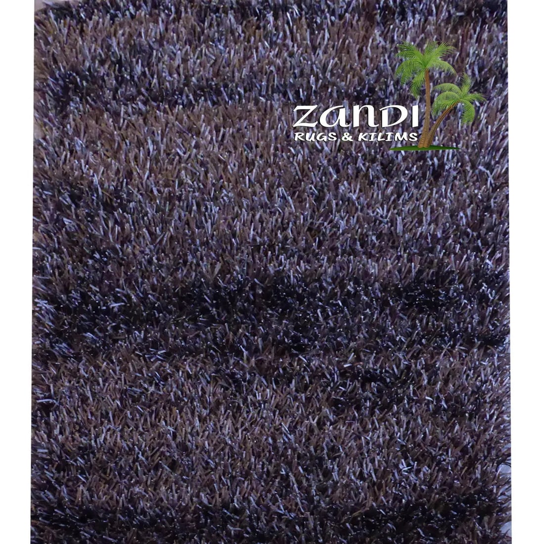 One Of The Kind Indian Hand Knotted Shaggy Rug 3'6" x 5'6": ABC Rugs Kilims Collection Indian Shaggy Design Hand Knotted Wool/Cotton Rug Size 3'6X 5'6 Gr16002 Abcr02056 The shaggy collection is a super thick and heavy blend of wool, viscose, and cotton in a de