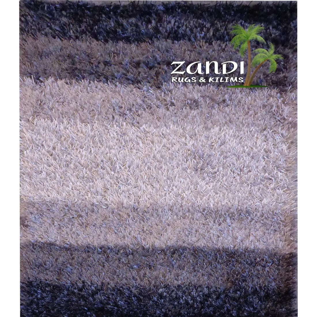 One Of The Kind Indian Hand Knotted Shaggy Rug 6' x 4': ABC Rugs Kilims Collection Indian Shaggy Design Hand Knotted Wool/Cotton Rug Size 6'X 4' Gr16053 Abcr01996 The shaggy collection is a super thick and heavy blend of wool, viscose, and cotton in a deep