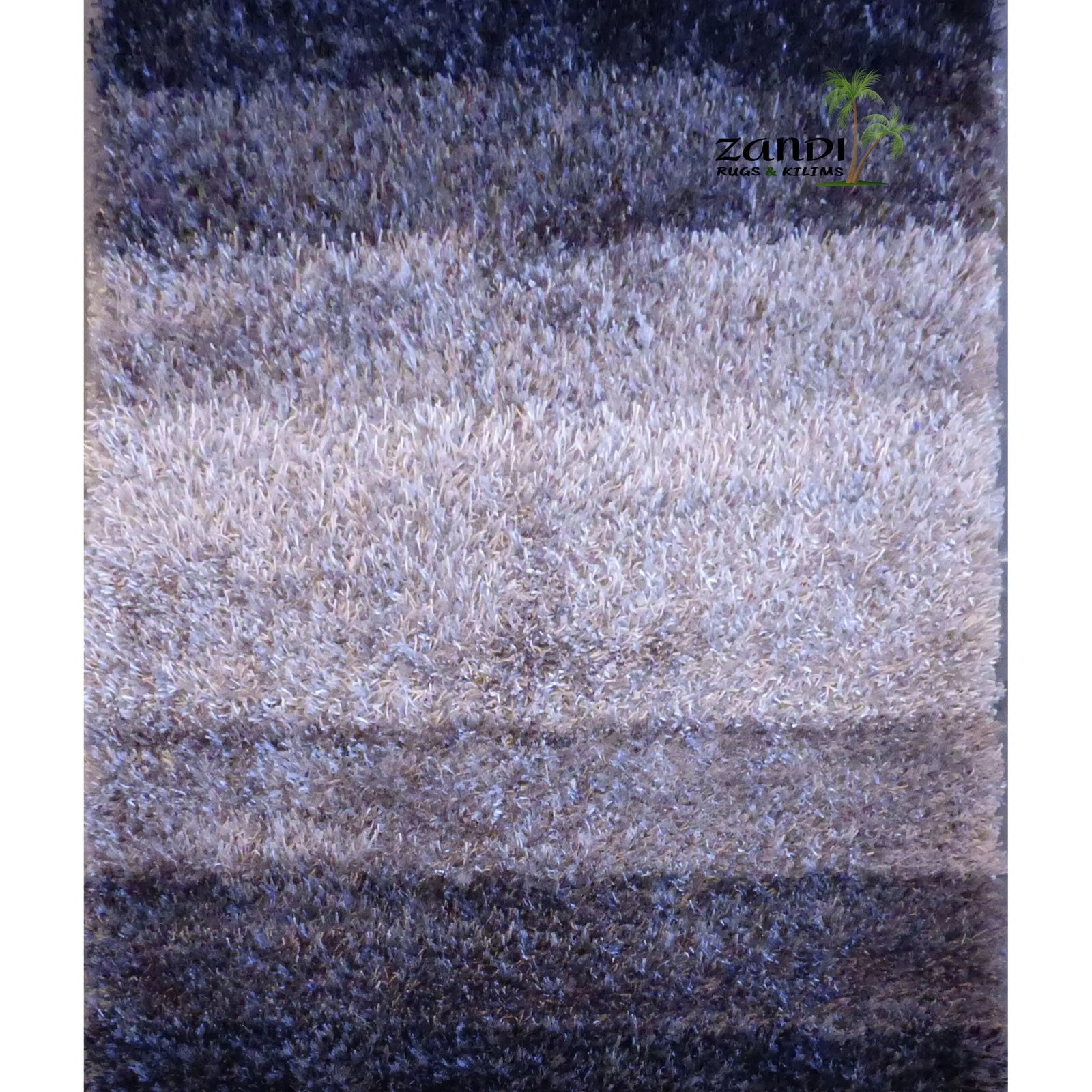One Of The Kind Indian Hand Knotted Shaggy Rug 7'6" x 5'3": ABC Rugs Kilims Collection Indian Shaggy Design Hand Knotted Wool/Cotton Rug Size 7'6X 5'3 Gr16483 Abcr02002 The shaggy collection is a super thick and heavy blend of wool, viscose, and cotton in a de