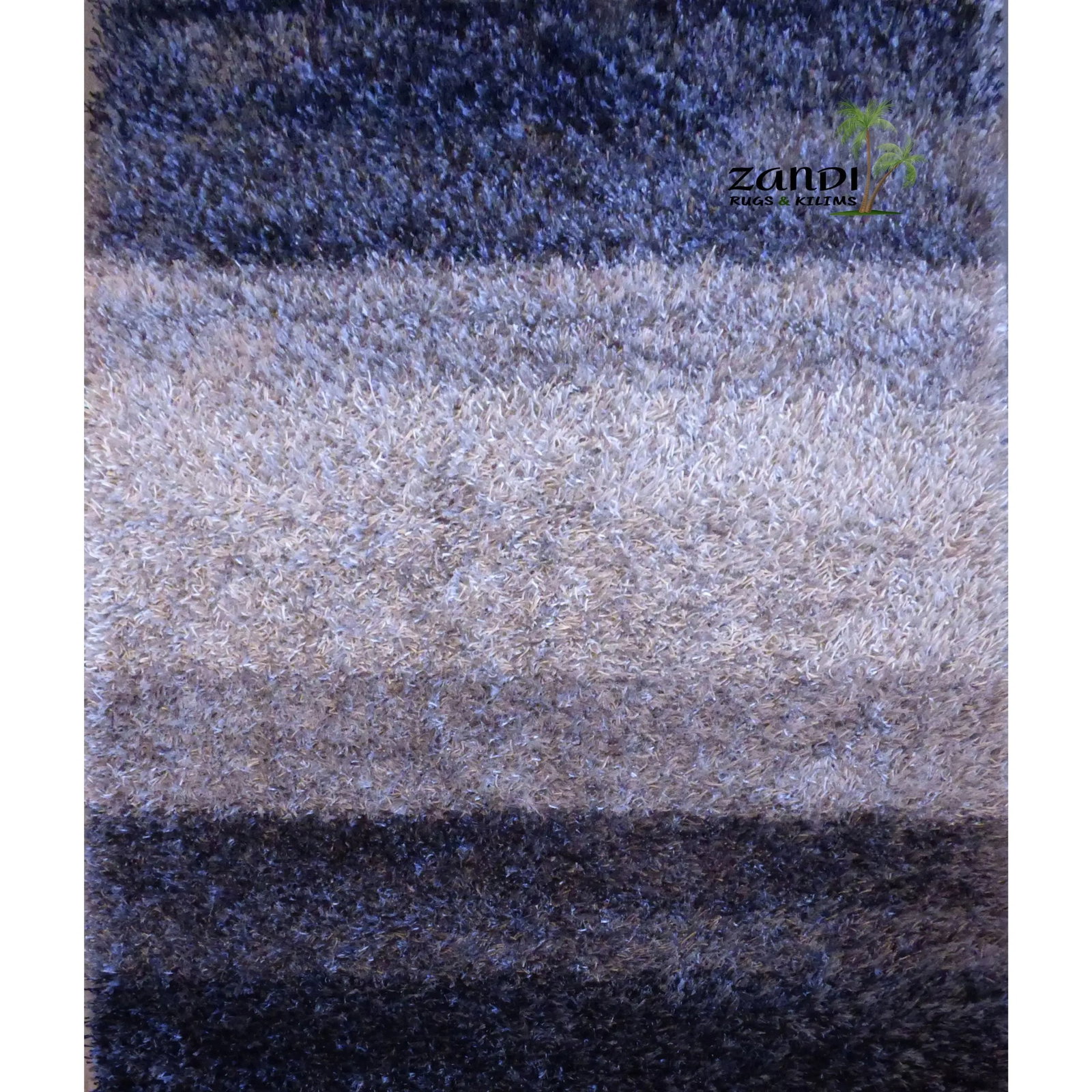 One Of The Kind Indian Hand Knotted Shaggy Rug 7'6" x 5'3": ABC Rugs Kilims Collection Indian Shaggy Design Hand Knotted Wool/Cotton Rug Size 7'6X 5'3 Gr16405 Abcr01999 The shaggy collection is a super thick and heavy blend of wool, viscose, and cotton in a de