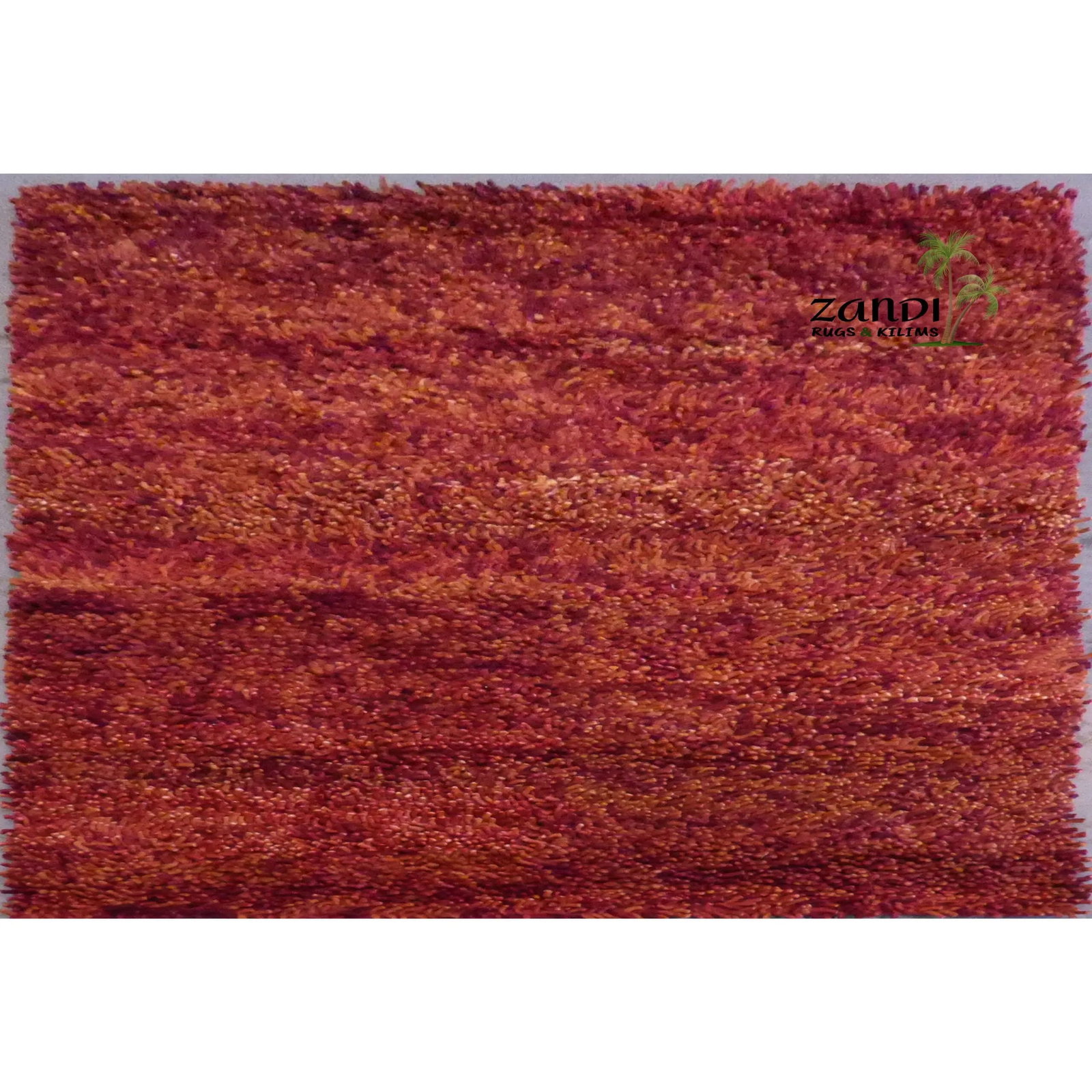 One Of The Kind Indian Hand Knotted Shaggy Rug 7'6" x 5'3": ABC Rugs Kilims Collection Indian Shaggy Design Hand Knotted Wool/Cotton Rug Size 7'6X 5'3 Gr16471 Abcr01964 The shaggy collection is a super thick and heavy blend of wool, viscose, and cotton in a de