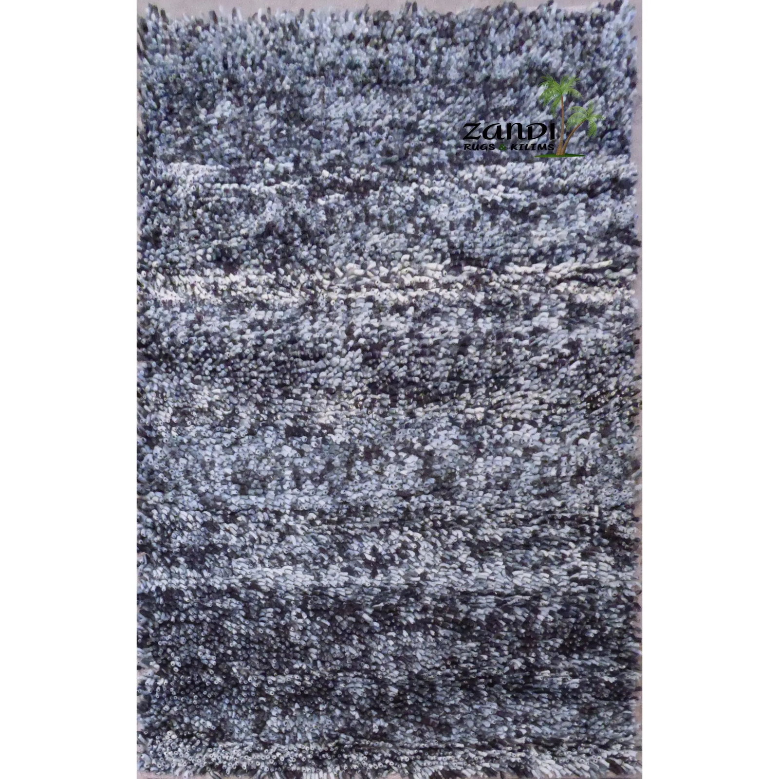 One Of The Kind Indian Hand Knotted Shaggy Rug 4' x 6': ABC Rugs Kilims Collection Indian Shaggy Design Hand Knotted Wool/Cotton Rug Size 4'X 6' Abcr01995 Gr16494 The shaggy collection is a super thick and heavy blend of wool, viscose, and cotton in a deep