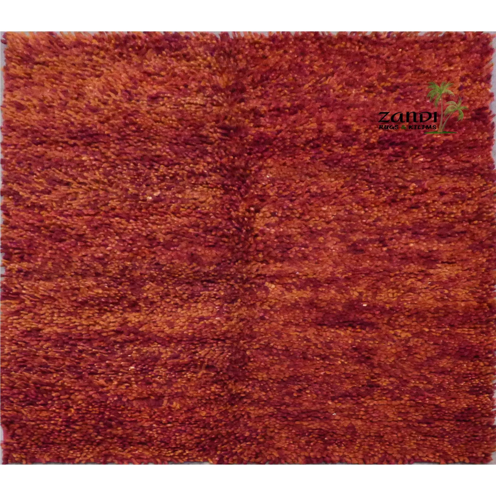 One Of The Kind Indian Hand Knotted Shaggy Rug 5'3" x 7'6": ABC Rugs Kilims Collection Indian Shaggy Design Hand Knotted Wool/Cotton Rug Size 5'3X 7'6 Abcr01967 Gr15971 The shaggy collection is a super thick and heavy blend of wool, viscose, and cotton in a de