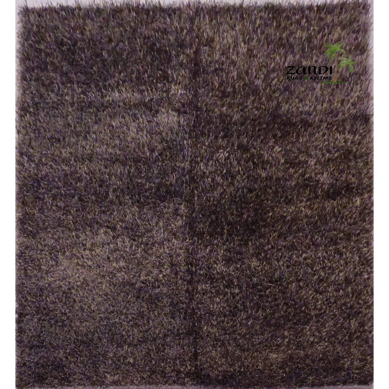 One Of The Kind Indian Hand Knotted Shaggy Rug 8' x 8': ABC Rugs Kilims Collection Indian Shaggy Design Hand Knotted Wool/Cotton Rug Size 8'X 8' Abcr02019 Gr15960 The shaggy collection is a super thick and heavy blend of wool, viscose, and cotton in a deep