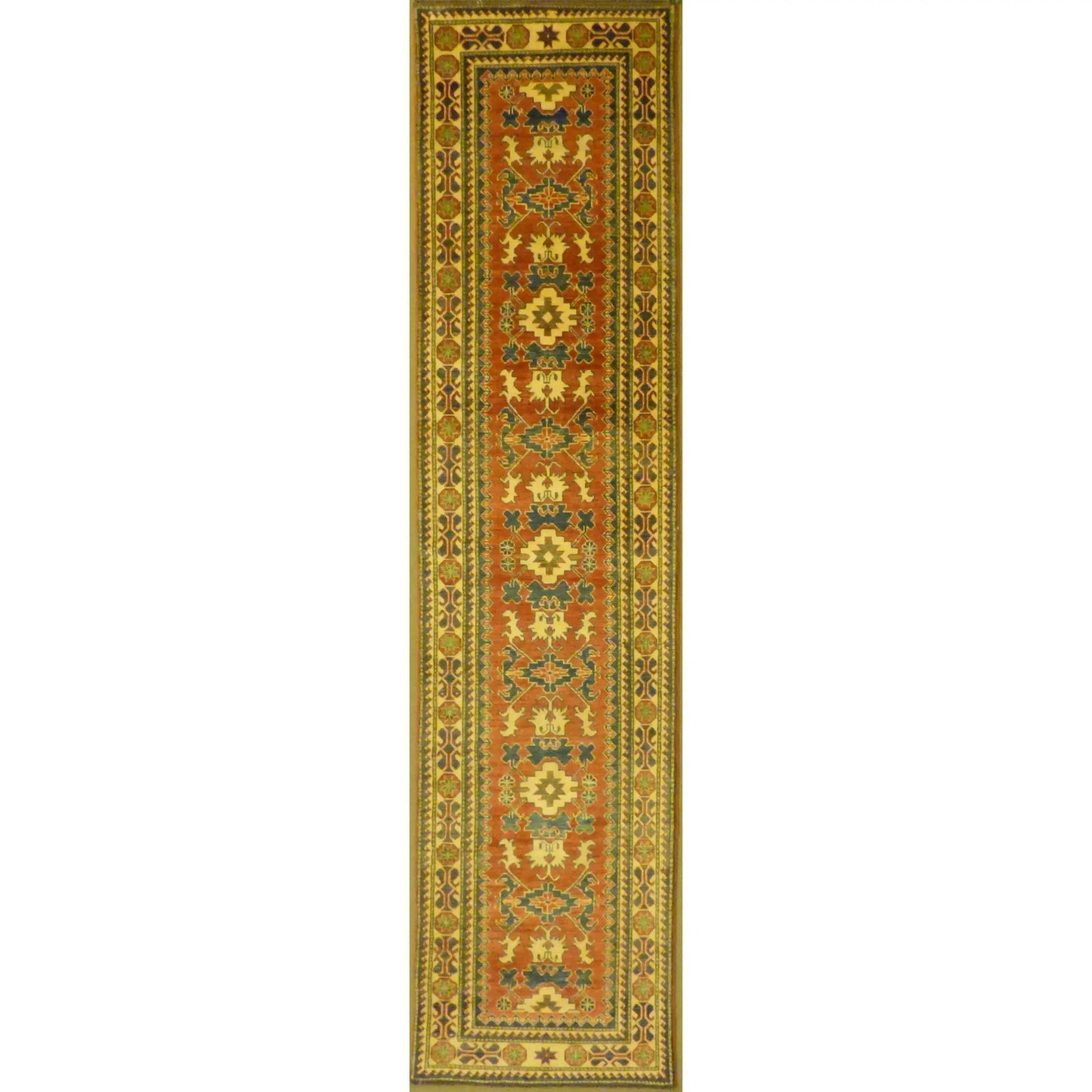 One Of The Kind Kazak Hand-Knotted Rug 5'8" x 2'1" Kz01 (1 of 1)