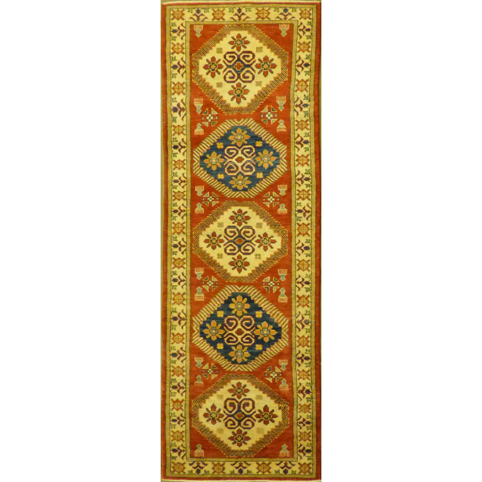 One Of The Kind Kazak Hand-Knotted Rug 1'11" x 5'0" Kz03 (1 of 1)